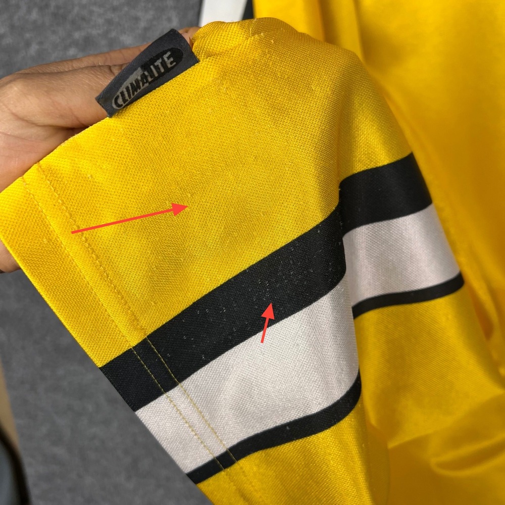 VINTAGE Adidas Goalkeeper Jersey Mens L Yellow 2001 Long Sleeve Shirt - Picture 4 of 11